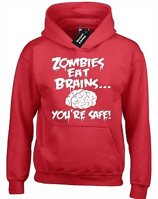Buy Zombies Eat Brains Hoody Hoodie Funny Quality Design Walking Dead Daryl Dixon • 16.99£