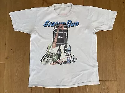 Buy STATUS QUO Vintage 1988 Europe ‘Ain’t Complaining’ Tour T-Shirt Large • 10£