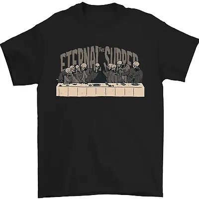 Buy The Eternal Supper Last Parody Atheist Skulls Mens T-Shirt 100% Cotton • 7.99£