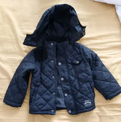 Buy Boys Little Rebel 2-3 Years Black Hooded Jacket • 5£