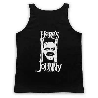 Buy Here's Johnny Unofficial The Shining Kubrick Film Jack Adults Vest Tank Top • 18.99£