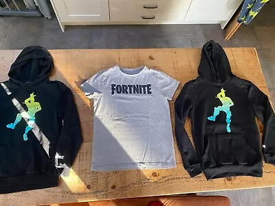 Buy Boys Mixed Fortnite Hoody’s & T-shirt By Primark Youth Size Large • 6£
