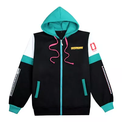 Buy Anime Miku Costume Coat Jacket Full-Zip Hoodie Sweatshirt Jumper Top • 26.39£