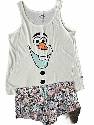 Buy Primark Frozen Olaf Shorts Pyjama Set UK 14-16 BNWT • 15.99£