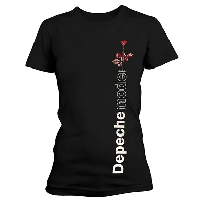Buy Depeche Mode Violator Side Rose Black Womens Fitted T-Shirt NEW OFFICIAL • 16.59£