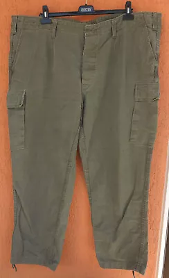 Buy Bundeswehr Pants German Army Green Moleskin Uniform 2013 Brandit Textil W48 L30 • 22.68£