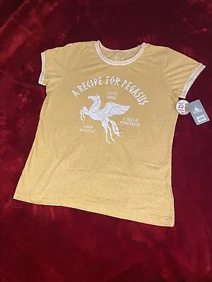 Buy Disney Hercules “A Recipe For Pegasus” T-shirt Size XL Mustard Yellow NWT • 19.21£