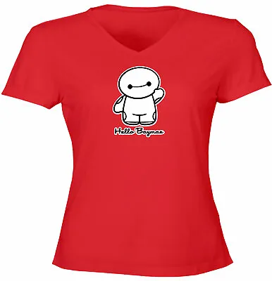 Buy Cartoon Funny Juniors Women Teen Tee T-Shirt BigHero6 Printed Gift Hello Baymax  • 15.42£
