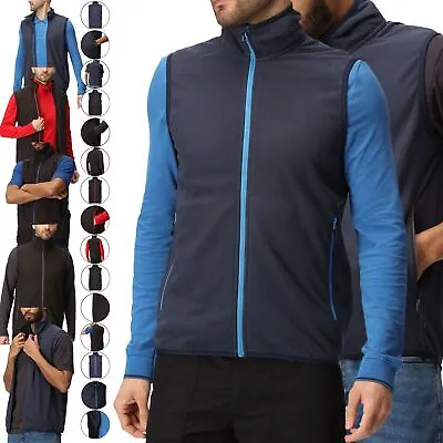 Buy Mens Regatta Lightweight Micro Fleece Gilet Full Zip Up Bodywarmer Vest Jacket • 8.99£