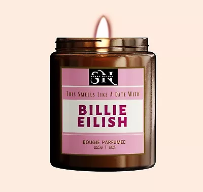 Buy BILLIE EILISH Gift | BILLIE EILISH Candle, Merch 225 G/8oz ~ 60 Hrs Burn  Time • 24.65£