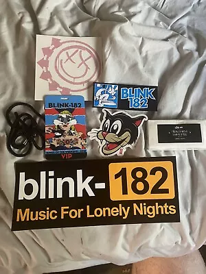 Buy Blink 182 Merch Bundle VIP VEGAS Badge Sticker Set Nine Promo Tissues • 35.91£