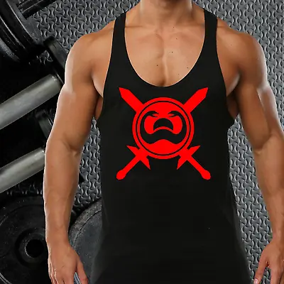 Buy Conan Swords Gym Vest Stringer Bodybuilding Muscle Training Top Fitness Singlet • 7.99£