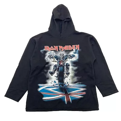 Buy Iron Maiden Don't Walk Hoodie | Vintage 90s Heavy Metal Music Band Black XL VTG • 80£