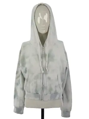 Buy Hoodie Tie Dye Zip Up Cropped 100% Cotton Germinate Kangaroo Pocket Size L • 9.99£