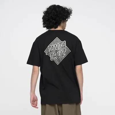 Buy SANTA CRUZ Skate T-Shirt Solitaire Dot L - BLACK - STREET WEAR RAD NEW SK8 Wow • 27.99£