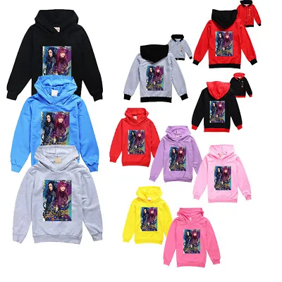 Buy Descendants Girls Hoodies Kids Sweatshirt Jumper T-Shirt Gaming Age 3-13 Years • 9.36£