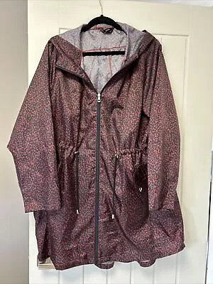 Buy Ladies Evans Hooded Waterproof Jacket Size 20 • 10£