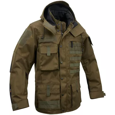 Buy Brandit Performance Outdoor Jacket Coat Tactical Hooded Water-repellent Olive • 132.95£