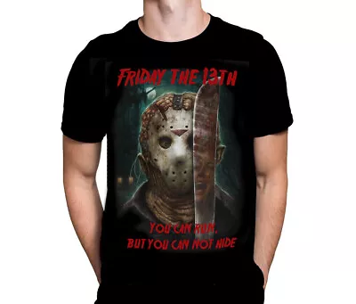 Buy Friday 13th You Can Run  - Movie Art By Rick Melton - T-Shirt • 21.95£