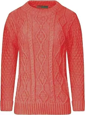 Buy Women's Knitted Sweater Top Ladies Long Sleeve Warm Winter Crew Neck Jumper • 11.99£