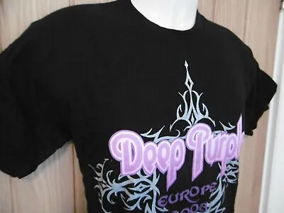 Buy *new* Deep Purple  2008 Europe Official Genuine Tour T Shirt Venues Back Print S • 14.79£