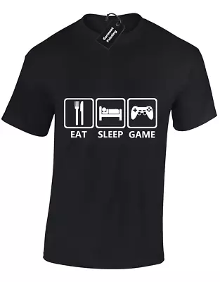 Buy Eat Sleep Game Mens T Shirt Gaming Gamer Gift Idea Top S-5xl • 7.99£