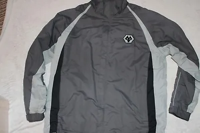 Buy Wolverhampton Wanderers Wolves Football Rain Jacket Coat Size Medium M Mens • 9.99£