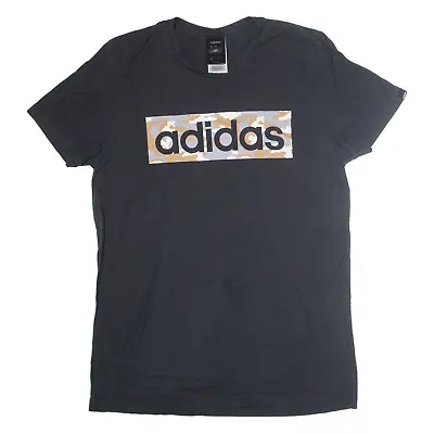 Buy ADIDAS Camo Short Sleeve Black T-Shirt Mens S • 6.99£