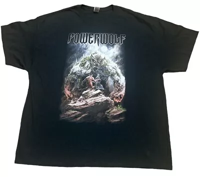 Buy Powerwolf Black Double Sided Print Gildan T Shirt Size 3XL XXXL • 15£