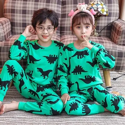 Buy New Winter Sleepwear Full Sleeve Pijamas Infantil 100% Cotton Autumn Kids Set • 14.80£