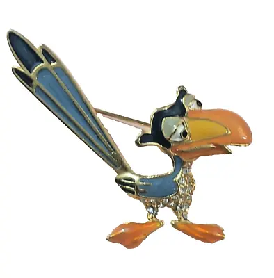 Buy Rare Disney PIN BROOCH The Lion King ZAZU Hornbill Bird Enamel Crystal Vintage • 20.25£