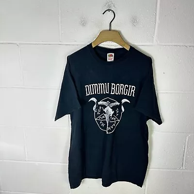 Buy Vintage Dimmu Borgir Shirt Mens Extra Large Black Metal Punk Y2K Hardcore Retro • 28.95£
