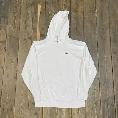 Buy Vans Hoodie Mens Y2K Training Spellout Skating Sweatshirt, White, Medium • 20£