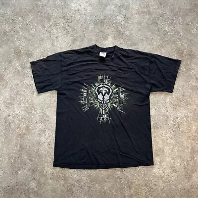 Buy Vintage Queensryche Tshirt Mens XL Black Tour Graphic Tee Crew Neck Y2K • 49.99£