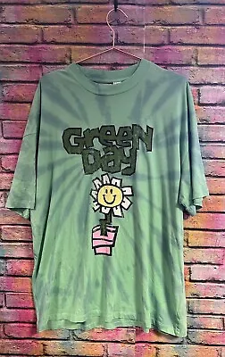 Buy Green Day Oversized Unisex Sunflower H&M Band Tee Punk Rock T Shirt Small  • 28£