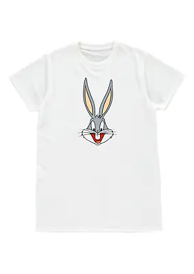 Buy Funny Bugs Bunny Face Tv Cartoon Looney Tunes Mens Womens Unisex T-shirt Gift Xl • 11.99£