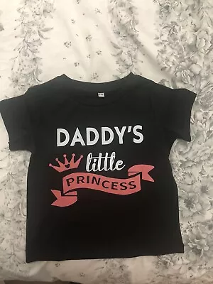 Buy Daddy’s Little Princess T Shirt 3-4 Years • 4£