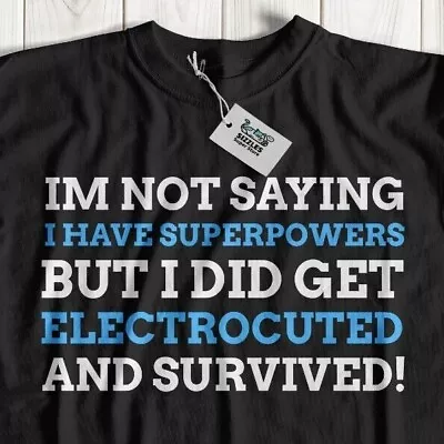 Buy Unisex Funny Electrocuted T-Shirt Electrician Gift Electric Thunder Storm Chaser • 14.95£