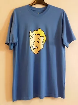 Buy Fallout T-shirt L Large BLUE Mens • 12.95£