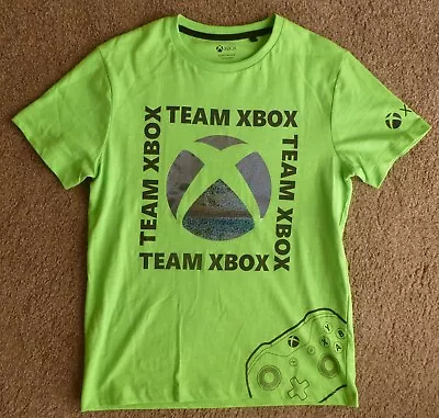 Buy Next Green 'X-Box Patterned' T-shirt Size 10 Years • 1.50£