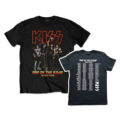 Buy Kiss T-Shirt End Of The Road World Tour Rock Band New Black Official • 15.95£