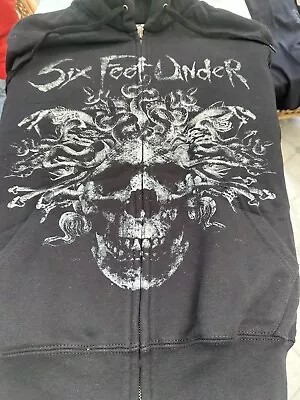 Buy Six Feet Under, Death Ritual Size S Brand New Zip Up Hoodie • 10£