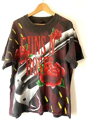 Buy Vintage Guns And Roses Brockum Worldwide T-shirt Xl 1990's • 365£