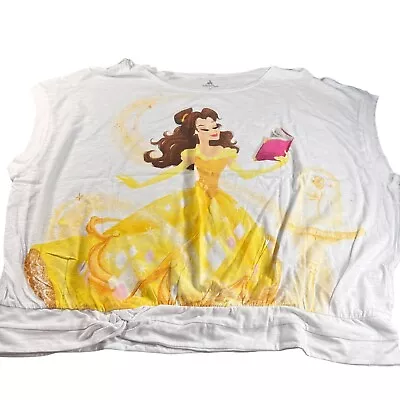 Buy Disney Belle Princess Blouse Top Beauty Beast Book Gown Knit Waist Band Shirt • 26.02£
