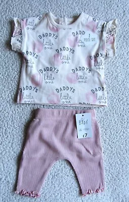 Buy Daddy's Little One 2 Piece Outfit Tiny Baby/Up To 6lbs/2.7kg Brand New WL • 7£