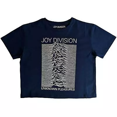 Buy Joy Division Ladies Crop Top: Unknown Pleasures OFFICIAL NEW  • 18.29£