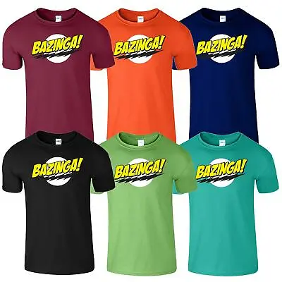 Buy BAZINGA Mens Kids Tshirt Big Bang Theory Funny Boys Girls Gift Top T-Shirt • 7.99£