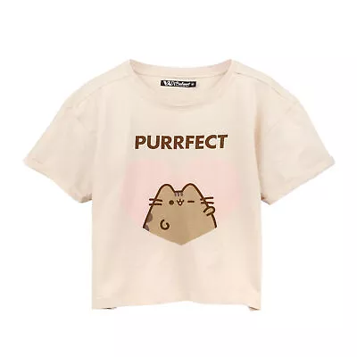 Buy Pusheen Womens/Ladies Purfect Cat Crop Top NS6970 • 17.07£
