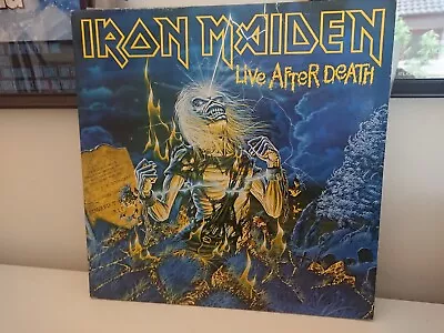 Buy Iron Maiden Live After Death Uk 1st Complete/merch Lp Vinyl Record • 49.95£