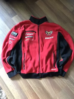 Buy Mens Be Wiser Racing Team Ducati Fleece Great Sponsors Size XL Nice Condition • 30£